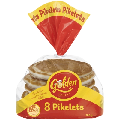 Golden Pikelets 8 Pack 200g