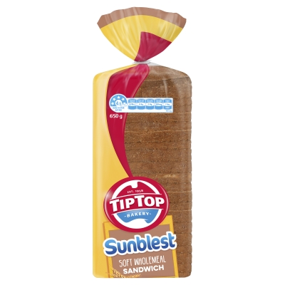 Tip Top Bread Sunblest Soft Wholemeal Sandwich 650g