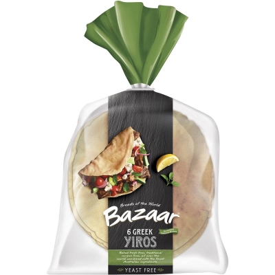 Bazaar Greek Yiros 6 Pack 500g