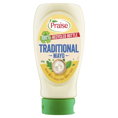 Praise Traditional Free Range Egg Mayonnaise Squeezy 490g