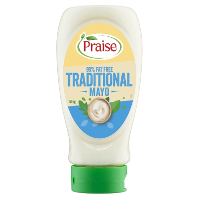 Praise 99% Fat Free Traditional Mayo Squeeze 555g