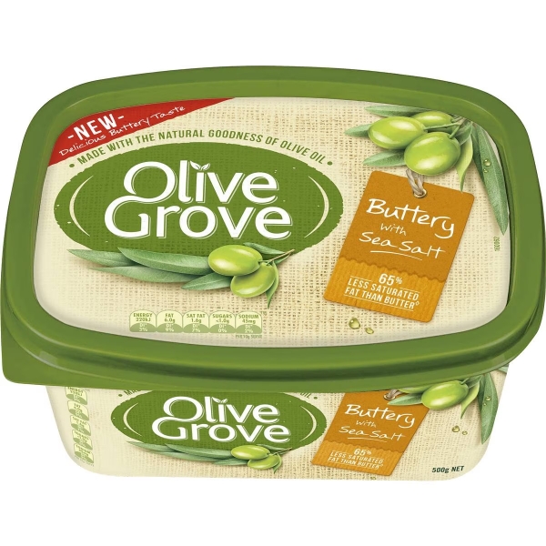 Olive Grove Spread Buttery With Sea Salt 500g