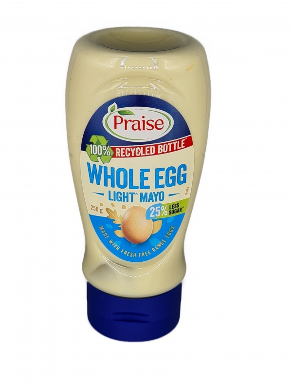 Praise Whole Egg Mayonnaise Light Squeezy 250g