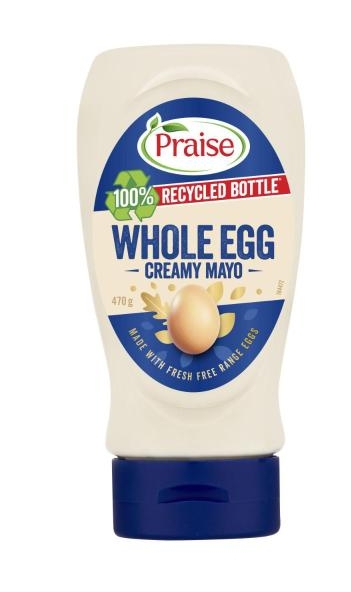 Praise Whole Egg Mayonnaise Squeezy 470g