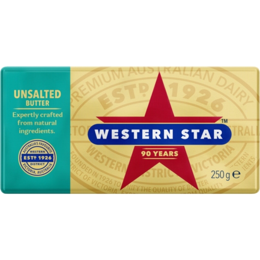 Western Star Butter Pat Unsalted 250g