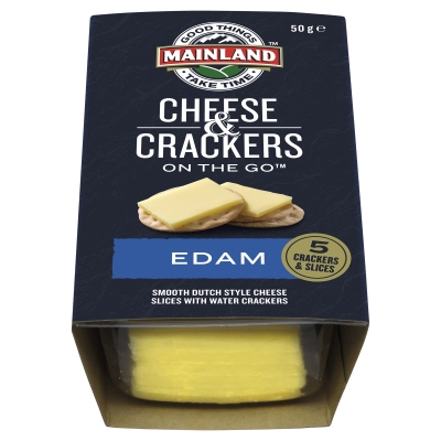 Mainland On The Go Cheese & Crackers Edam 50g