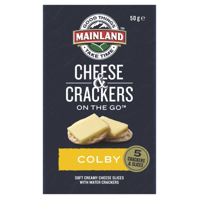 Mainland On The Go Cheese & Crackers Colby 50g