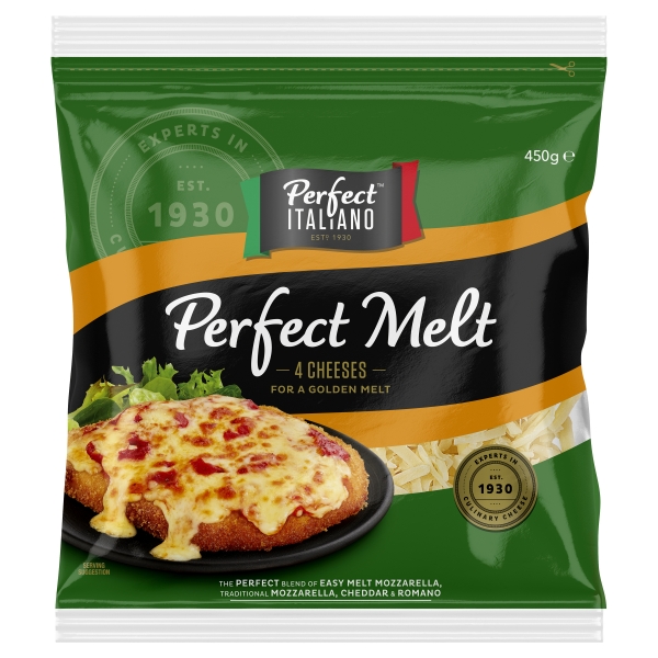 Perfect Italiano Four Cheese Melt Shredded 450g