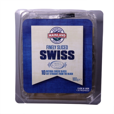 Mainland Cheese Swiss Slices 10 Pack 180g