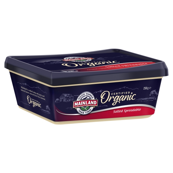 Mainland Organic Butter Spreadable Salted 250g