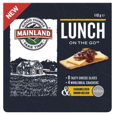 Mainland Lunch On The Go Cheese Crackers & Caramelised Onion Relish 110g