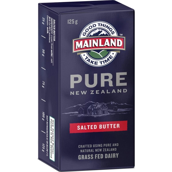 Mainland Butter Pure Salted 125g