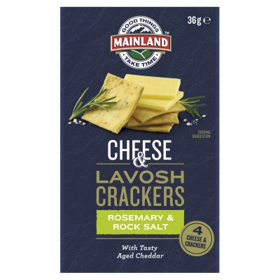 Mainland Cheese & Lavosh Crackers Rosemary & Rock Salt 36g