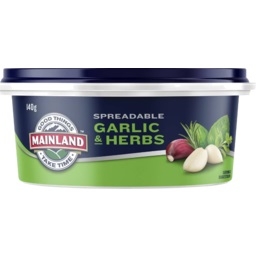 Mainland Butter Spreadable Garlic & Herbs 140g