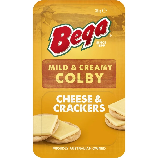 Bega Colby Cheese & Crackers 38g