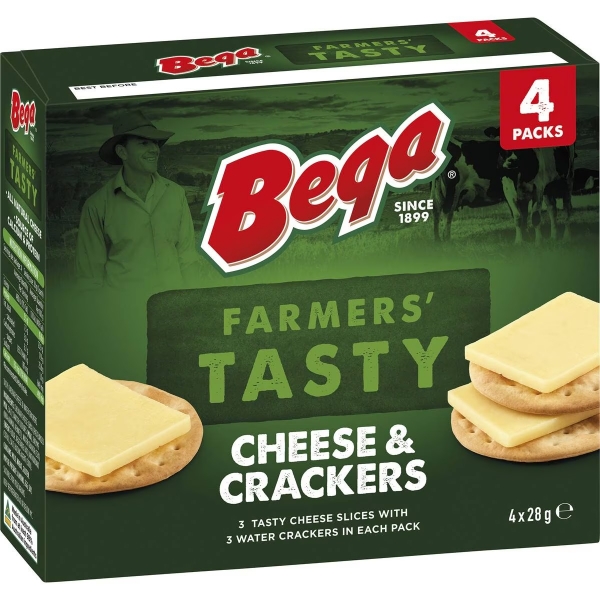 Bega Tasty Cheese & Crackers 4 x 28g