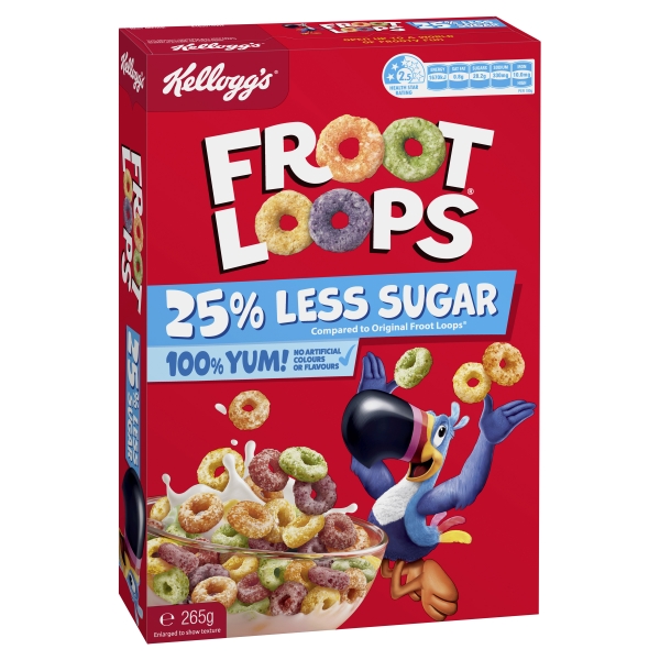 Kellogg's Froot Loops 25% Less Sugar 265g