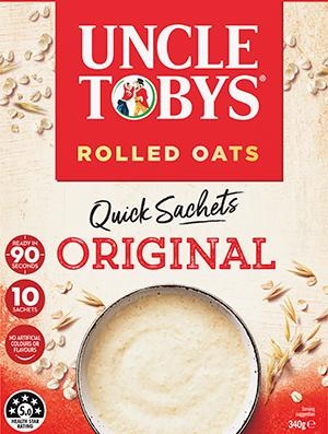 Uncle Tobys Oats Quick Original 10 Pack 340g