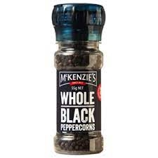 McKenzie's Grinder Peppercorn Black Whole 55g