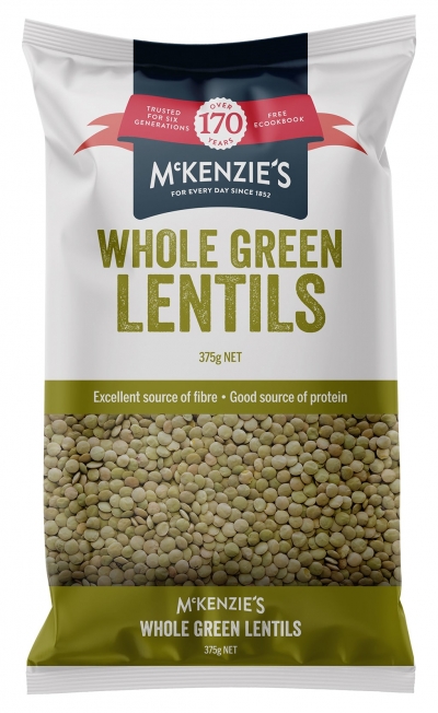 McKenzie's Green Whole Lentils 375g