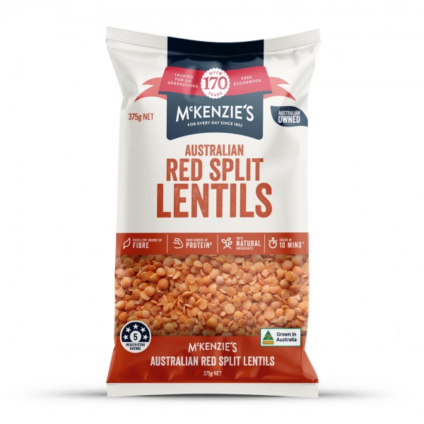 McKenzie's Red Split Lentils 375g