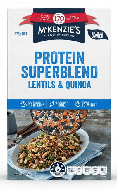 Mckenzie's Protein Superblend Lentils & Quinoa 375g