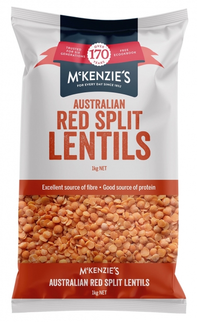 McKenzie's Red Split Lentils 1kg