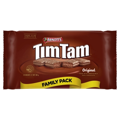 Arnott's Tim Tam Biscuits Original Family Pack 365g