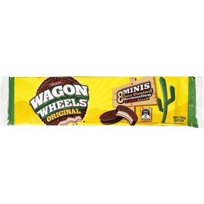 Arnott's Mini Wagon Wheels 8 Pack 190g