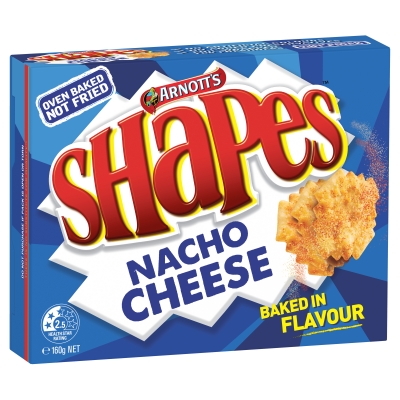 Arnott's Shapes Nacho Cheese 160g