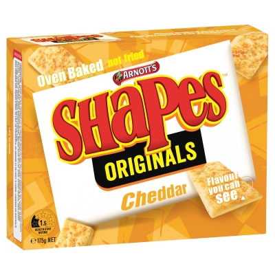 Arnott's Shapes Originals Cheddar 175g