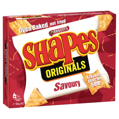 Arnott's Shapes Savoury 185g