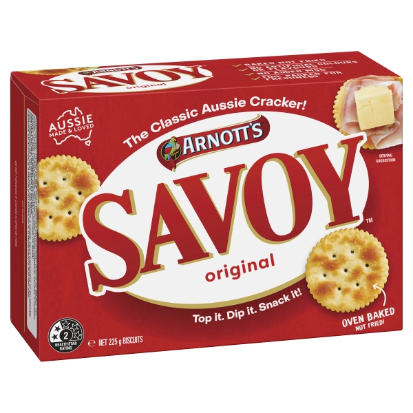 Arnott's Savoy Original Cracker Biscuits 225g