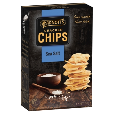 Arnott's Cracker Chips Sea Salt 150g