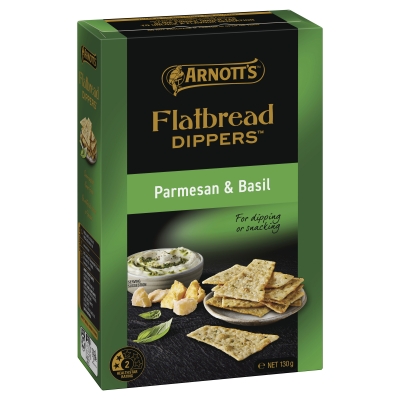 Arnott's Flatbread Dippers Parmesan & Basil 130g