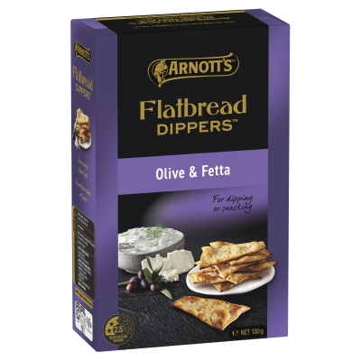 Arnott's Flatbread Dippers Olive & Fetta 130g