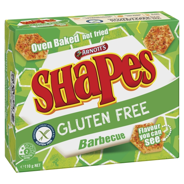 Arnott's Shapes Gluten Free Barbecue 110g