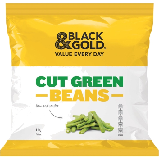 Black & Gold Cut Green Beans 1kg