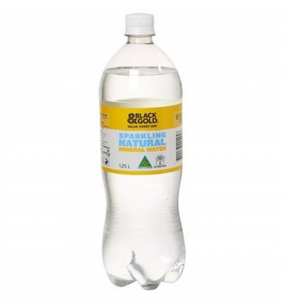 Black & Gold Mineral Water Sparkling Natural 1.25lt