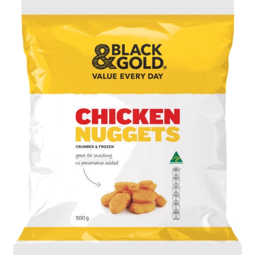 Black & Gold Chicken Nuggets 500g