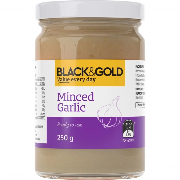 Black & Gold Garlic Minced 250g