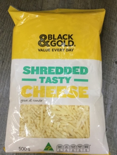 Black & Gold Shredded Tasty Cheese 500g