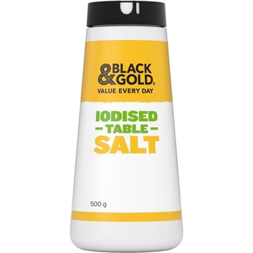 Black & Gold Table Iodised Salt 500g