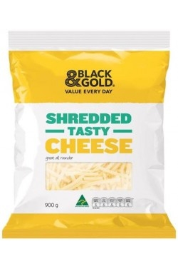 Black & Gold Shredded Tasty Cheese 900g