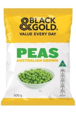 Black & Gold Frozen Peas 500g