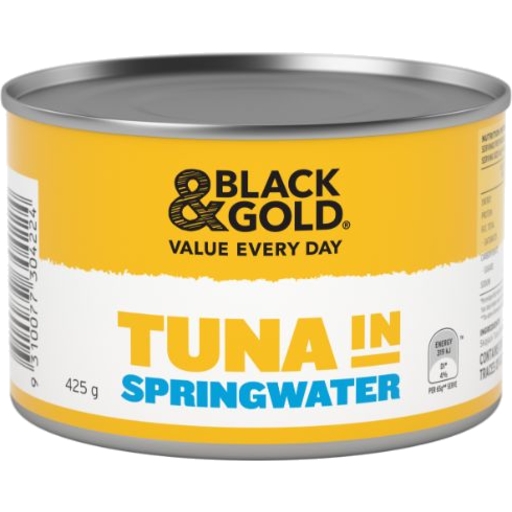 Black & Gold Tuna In Springwater 425g