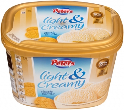 Peters Light & Creamy Ice Cream Classic Vanilla 1.8lt