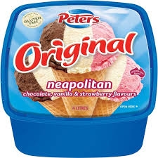 Peters Ice Cream Original Neapolitan 4lt