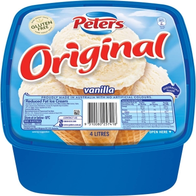 Peters Ice Cream Original Vanilla 4lt