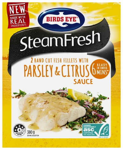 Birds Eye Steam Fresh Fish Fillets Parsley & Citrus Sauce 380g